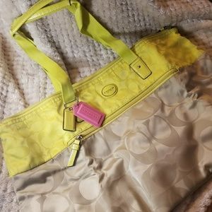 Coach foldable tote